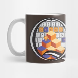 Qbert-y Keyboard Mug